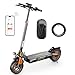 E Scooter mit Straßenzulassung und Blinker, 10 Zoll Offroad E Roller 60-70KM Reichweite, 4-Gang-Drehzahlregelung, 48V Faltbarer Elektroscooter für Erwachsene 150kg tragkraft - mit Ersatz Schlauch