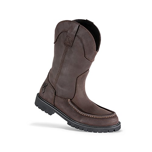 Browning Mens Hastings Wellington Leather Moc Toe Boots, Bracken/Bracken, 11M, F000006920134