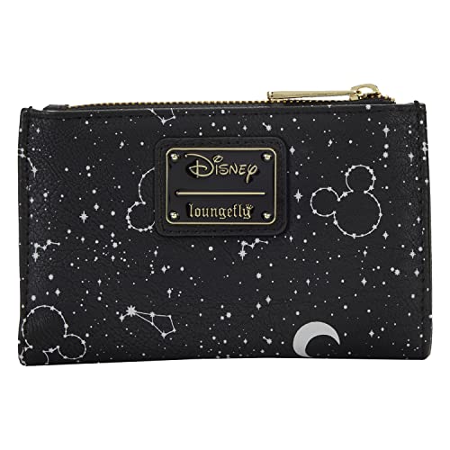 Loungefly Disney Mickey Constellation All Over Print Glow in the Dark Flap Wallet