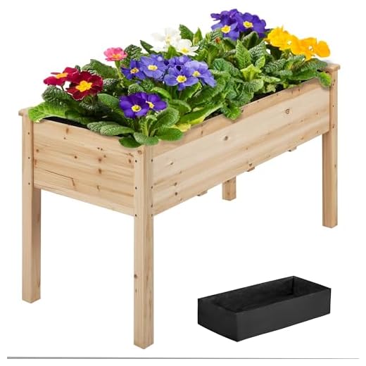 Solid Wood Elevated Gardening Box