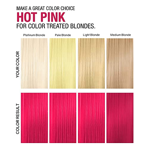 No Fade Fresh Hot Pink Hair Color Depositing Conditioner With Bondheal Bond Rebuilder - Maintain & Refresh Bright Pink Color, Deep Conditioner Hair Mask - Sulfate, Paraben & Ammonia Free 6.4 Oz #TOP4