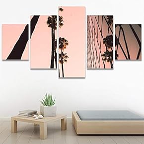 SIGNWIN 5 Panel Canvas Wall Art Multicolor Nature...