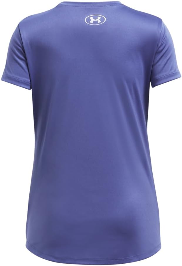 Under Armour Girls Tech Big Logo Short Sleeve T Shirt - Image 2
