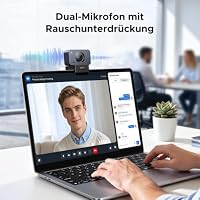 UGREEN FineCam 1080P, Fixfokus, Dual-Mikrofon, Face AE, Objektivdeckel – Ansicht 4