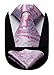 HISDERN Corbata para Hombre Paisley Boda Corbatas Color Sólido Corbatas Hombre Clásico Corbata y Pañuelo Rosa