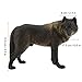 SUNGOOYUE High Simulation Wildlife Animal Model Toy, Wolf Shape Toy Collection Figurine Decor Ornament for Boys Girls(M-771 Big Black Male Wolf)