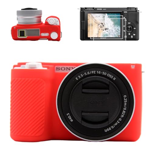 VOVMOEYA JP[X For SONY ZV-E10II ZV-E10markii ZV-E10M2CyVRP[X*1 KXیtB*2 zbgV[Jo[*1zZVE10 II{fBP[X VRJo[ For \j[ ZV-E10