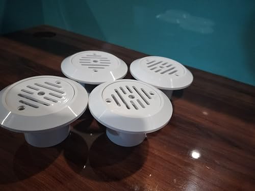 Image of WATERTECH SYSTEMS Swimming Pool Inlet Nozzles for pool, Spa and water ponds, ABS material, 4 Pieces, 52mm UPVC pipe Pushable Inlet Fitting