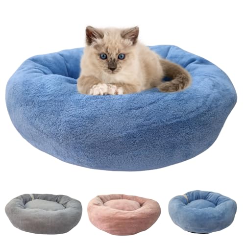 Caminha Gato Cachorro Redonda Cama Pet Nuvem Ninho Soft Tam 50x50cm (Azul Céu)