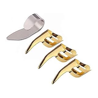 Lot de 4 médiators en métal pour guitare acoustique, banjo, ukulélé (doré argent) (couleur : doré) - Les Beatles, Paul McCartney, John Lennon, RIngo Starr, George Harrison Lot de 4 médiators en métal pour guitare acoustique, banjo, ukulélé (doré argent) (couleur : doré) – Image 7
