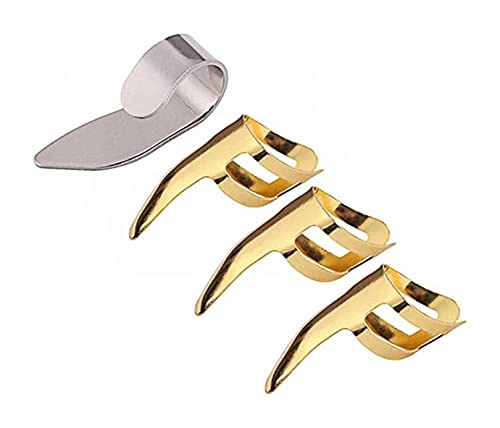 Lot de 4 médiators en métal pour guitare acoustique, banjo, ukulélé (doré argent) (couleur : doré) - Les Beatles, Paul McCartney, John Lennon, RIngo Starr, George Harrison Lot de 4 médiators en métal pour guitare acoustique, banjo, ukulélé (doré argent) (couleur : doré) – Image 8