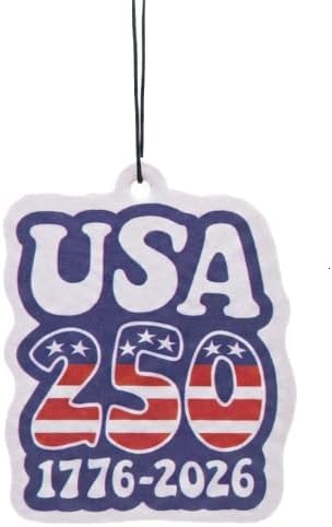 1776-2026 Patriotic Car Air Freshener, 250 Years of History Rearview Mirror Hanging Ornament, American Legacy Gift for Independence Day, Heritage Decor for Car & Home (Stlye) image 5