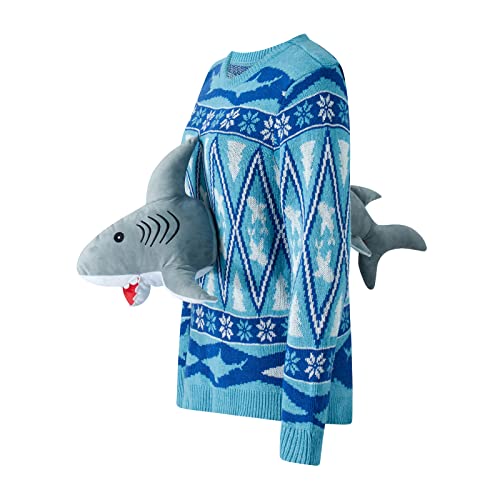 Adult Ugly Christmas 3D Sweater Cute 3D Dinosaur Elk Shark Long Sleeve Knit Pullover Tops Xmas Funny Crazy Knitwear2