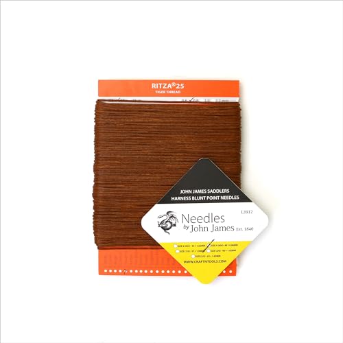 Hilo Ritza 25 Tiger 0.6mm para cuero encerado miniatura 3