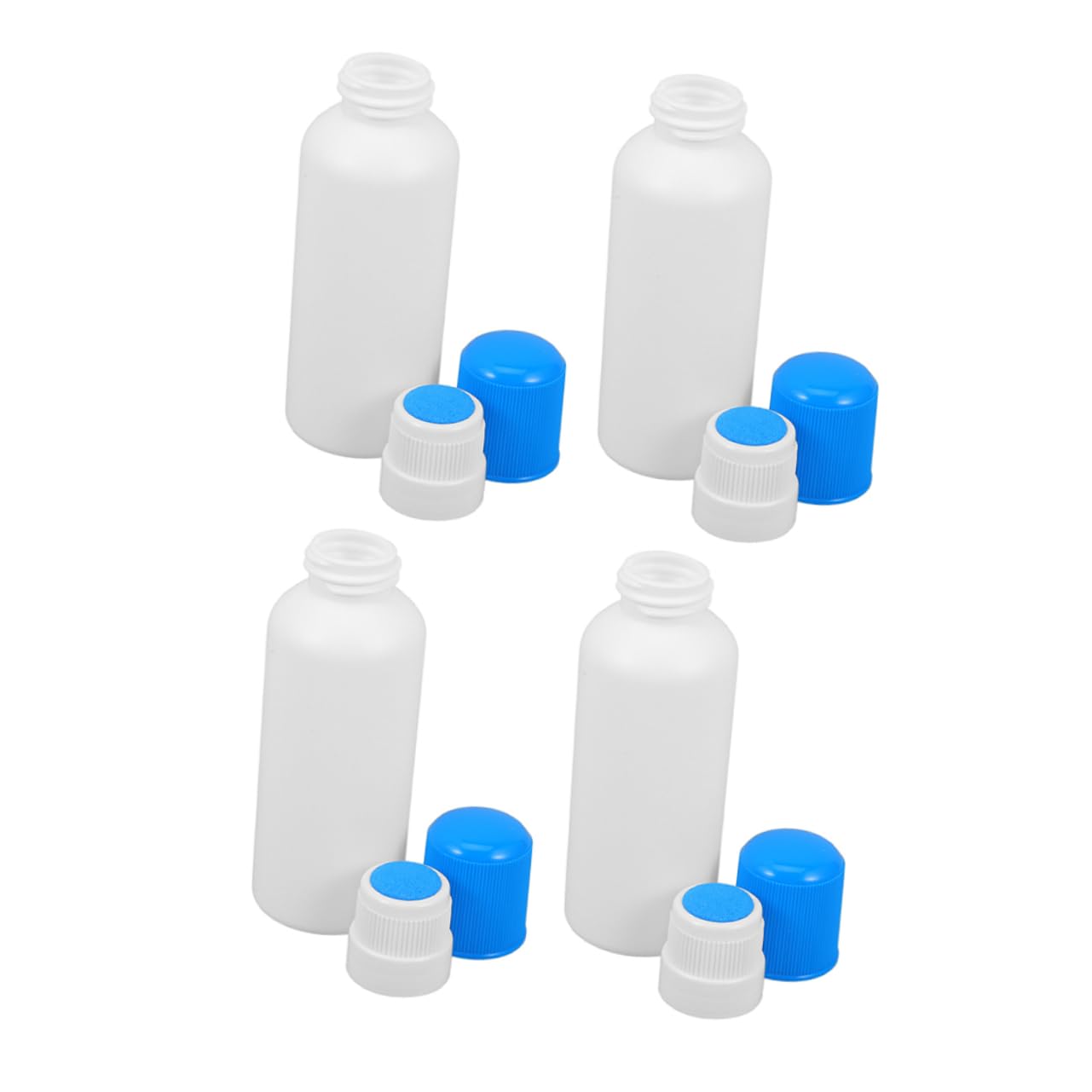 4pcs Bottiglie Vuote Con Inserto In Spugna Riutilizzabile In Plastica Applicator Bottiglie Per Colla Liquida Colore E Oli Essenziali