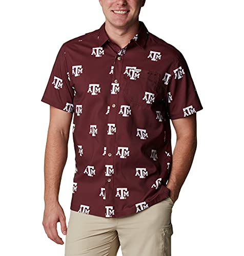 Chemise Super Slack Tide Columbia S pour homme en bordeaux foncé