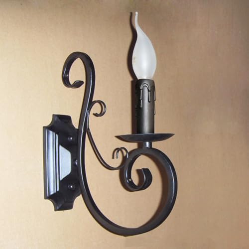 Lampe de lit à molette avec éclairage chaud 3000k effet bougie rétro