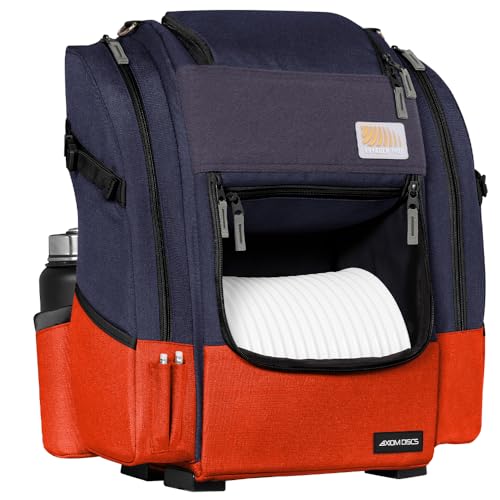 Axiom Discs Voyager Pro Backpack Disc Golf Bag (Dark Gray/Orange)