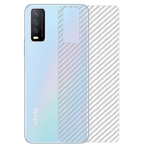 Image of Compatible with Vivo Y12S Back Screen Protective Film Carbon Fiber Skin Transparent Screen Guard Sticker