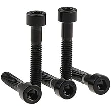 Titanium Ti M6x35mm Black Bolts Allen Head for Bicycle Headset Screws Pack of 5