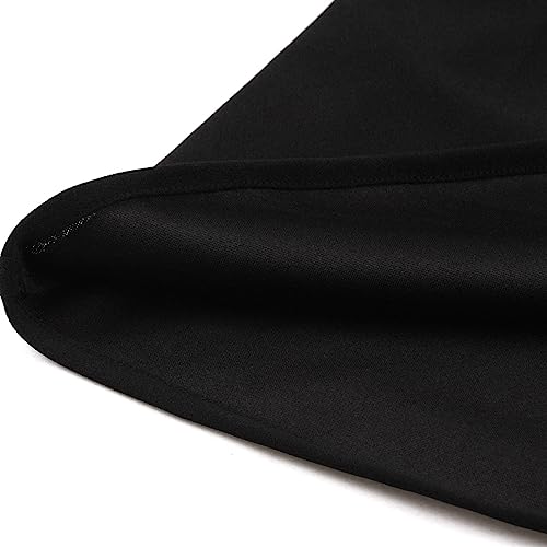 Image of 1950s Dresses for Women Vintage Elegant Short Puff Sleeve Polka Dot Patchwork Knee Length Cocktail Party Dress