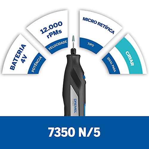 Dremel Micro Retífica a bateria 4V 7350