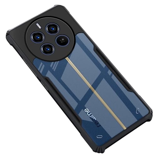 Image of Back Cover Clear Eagle Smoke Compatible with Model Realme RMX3870 / P1 5G / 12Plus | Raised Edges I paky |Imported Flexible TPU Bumper Scratch & Camera Protection - Black