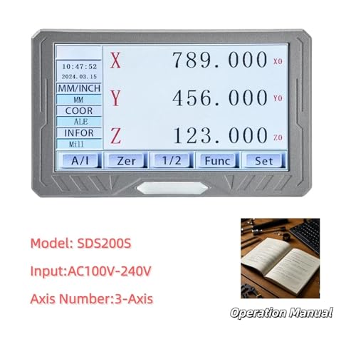 Linear Scale Encoder SDS200S 3 Axis LCD DRO Kit miniatura 4