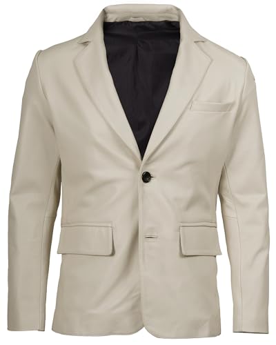 Decrum Real Leather Blazer for Men - Lambskin Coat Style Casual Mens Blazer Jacket3