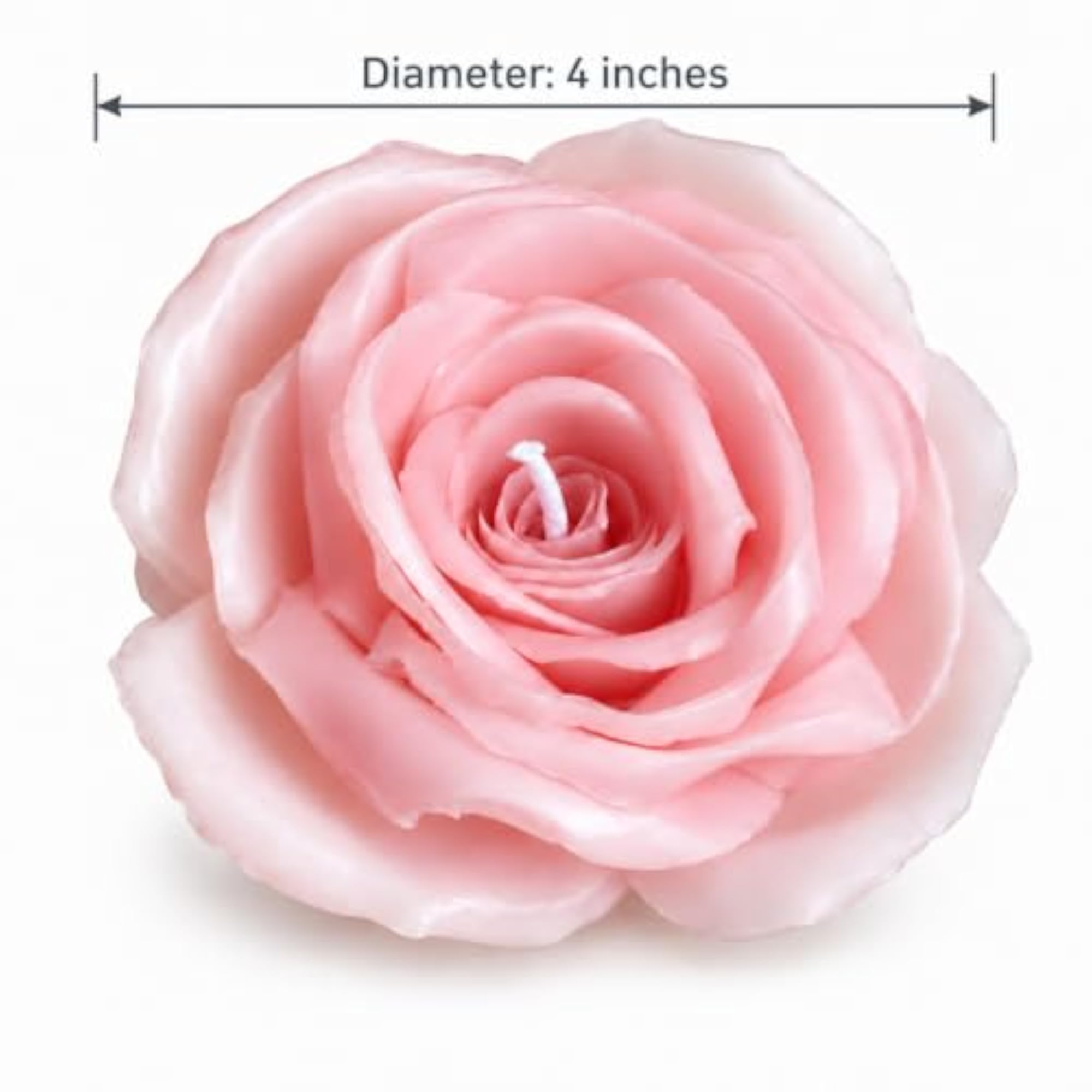 Handcrafted Pink Rose-Shaped Candle Presented as a Thoughtful Gift