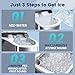 FREE VILLAGE Nugget Ice Maker Countertop, Pebble Ice Maker Machine with Soft Chewable Ice, 34lbs/24H, Self-Cleaning, One-Click Operation, Stainless Steel, Crushed Ice Maker for Home Kitchen Office