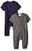 Rosie Pope Baby Boys 2 Pack Romper, Stars, 3-6 Months