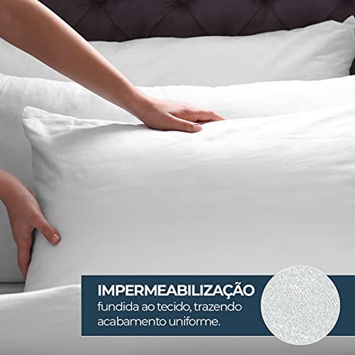 Protetor de Travesseiro Belchior Uniq Face Superior Branco 50x70 cm