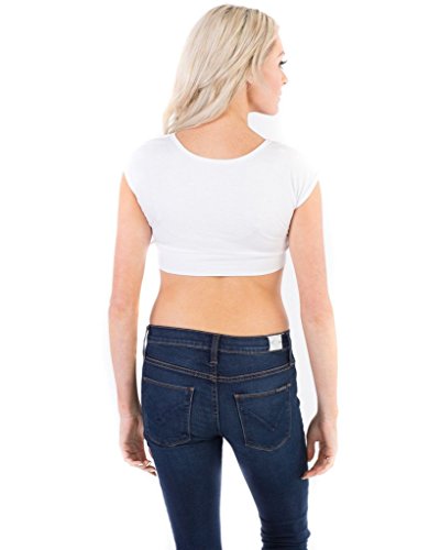 Image of Women Tank Top Cami Layering HALFTEE Tank Sleeve Tee | Demi Crop Undershirt for Women & Teens XS-6X