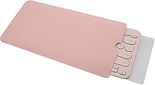 Keyboard Case Cover Compatible with Logitech K380 Bluetooth Wireless Keyboard,PU Leather Portable Travel Case Protective Sleeve Skin Compatible with Logitech K380,Not Included Keyboard (Pink)
