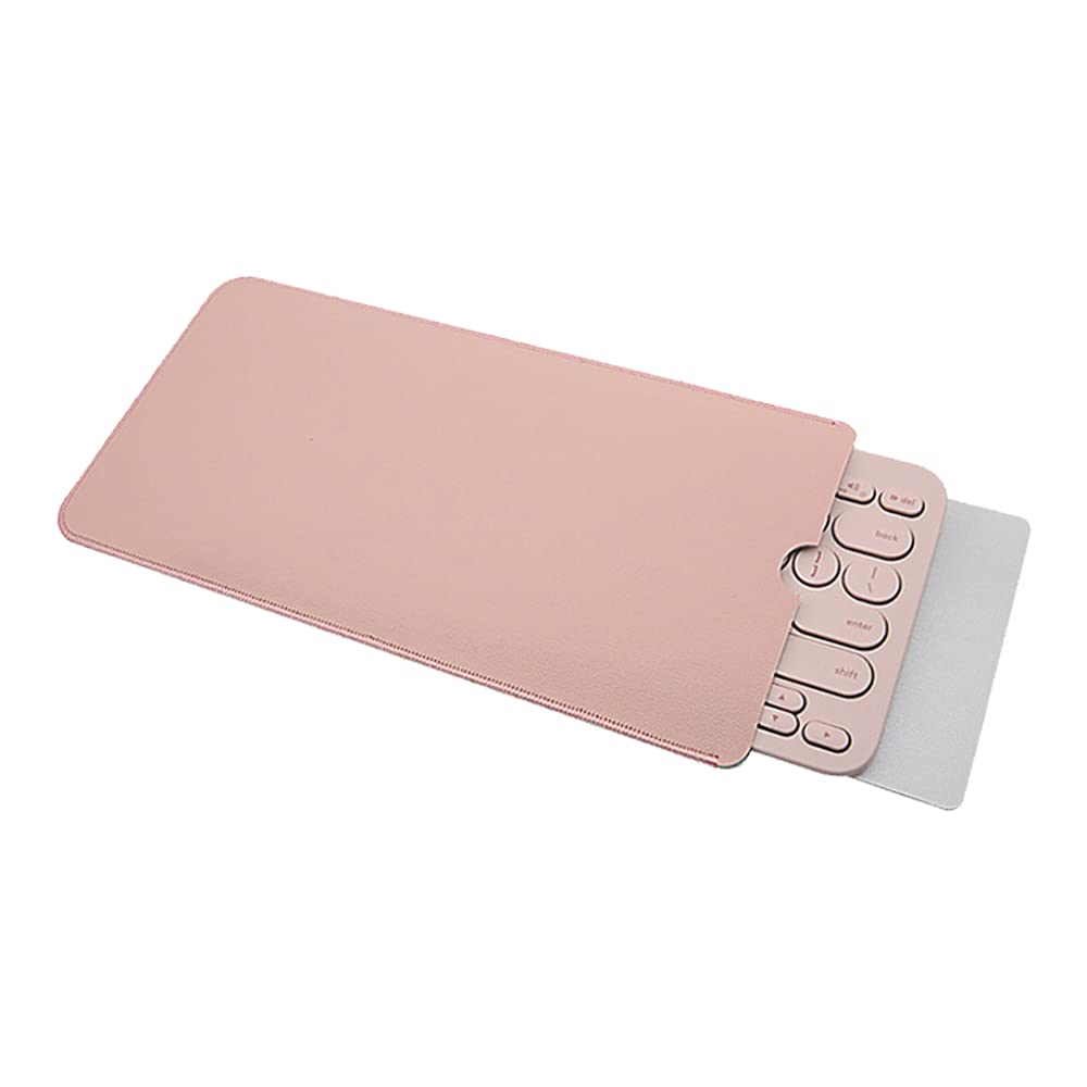 Custodia per Tastiera compatibile con Logitech Pebble Keys 2 K380s, K380, Custodia Viaggio Portatile in pelle PU, Tastiera non inclusa (rosa)