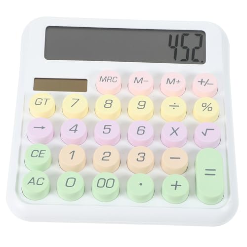 Artibetter Mechanical Calculator for School and Office Portable Small Design with LCD Screen Minimalist Aesthetic Moonlight