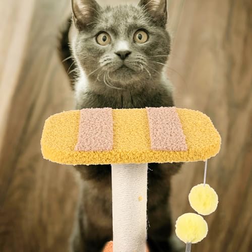 Rascador para gatos forma abeja con cuerda de sisal miniatura 5