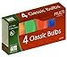 Christmas Lights Replacement Bulb, C7, Multi-Color Ceramic, 4-Pk.