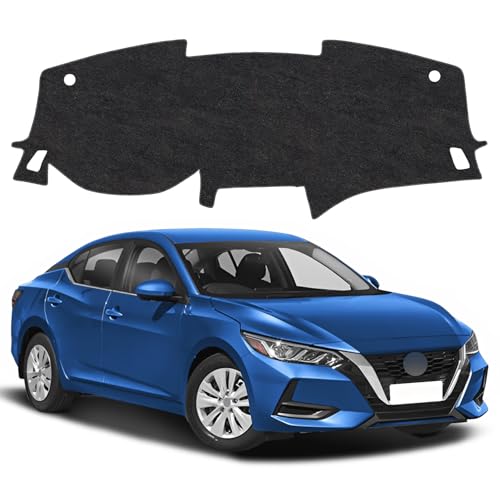 Image of Dash Cover Mat Compatible with Nissan Sentra 2020-2026 Non-Slip Dashboard Cover Mat Sunshade UV Rays Protector Interior Accessories