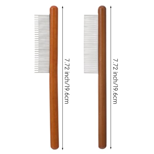 2 peines de madera para macramé con pines de acero inoxidable miniatura 6
