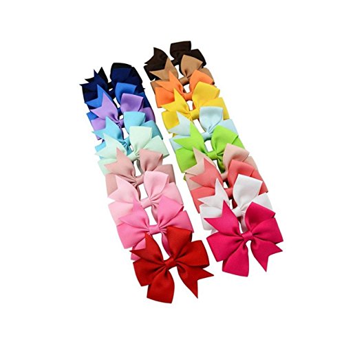 Hosee - Conjunto de lazos infantiles, 20 unidades