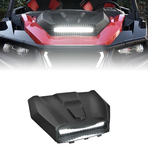 SAUTVS Sport Hood Scoop with LED Spotlight for Polaris General