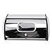 XHTLLO Bread Bin Bread Box Bread Holder Storage Container with Small Window for Kitchen Countertop, Space Saving Design, Easy to Cleaned Surface, Multifunctional Storage(White)