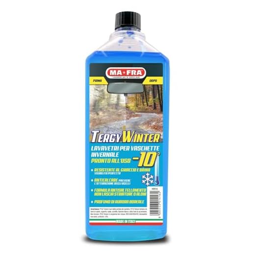 Mafra, Tergy Winter -10°C, Liquido Lavavetri Invernale Pronto All'uso per Vaschette Tergicristallo, 1000ml