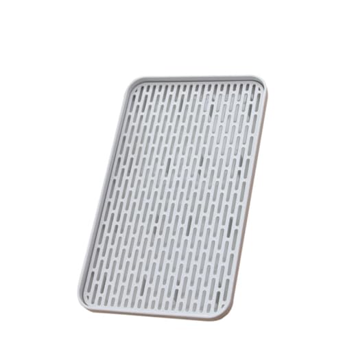 LIFKOME Bandeja Escurreplatos Doble con Recogedor Agua Extraíble Organizador Utensilios y Secado Botellas para Cocina Antideslizante