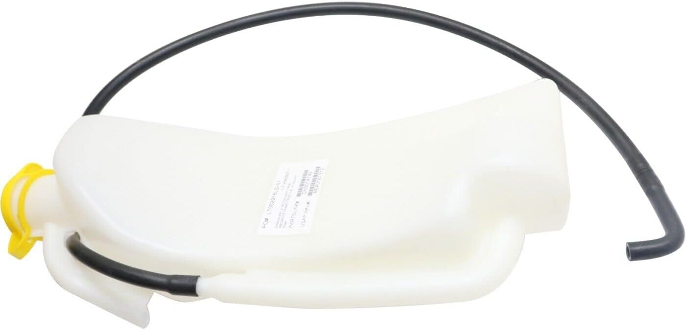 AUTOS PARTS PLUS Front Coolant Reservoir Radiator Spare Tank With Cap & Hose Direct Replacement Compatible With 2012-2017 Jeep Wrangler CH3014149 68091500AD