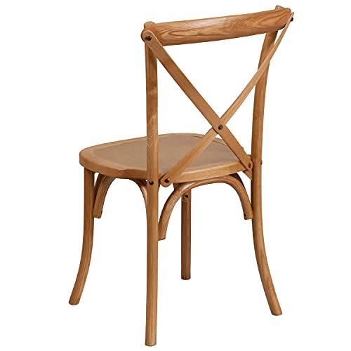 Image of Flash Furniture 2 Pack HERCULES Series Oak Cross Back Chair