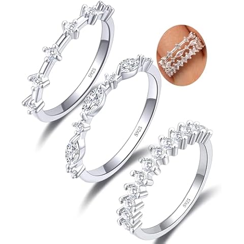 DORANA S925 Sterling Silver Stackable Rings Cover