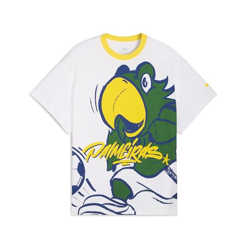 PUMA Camiseta de Baloncesto Hoops x SE PALMEIRAS Hombre S, White